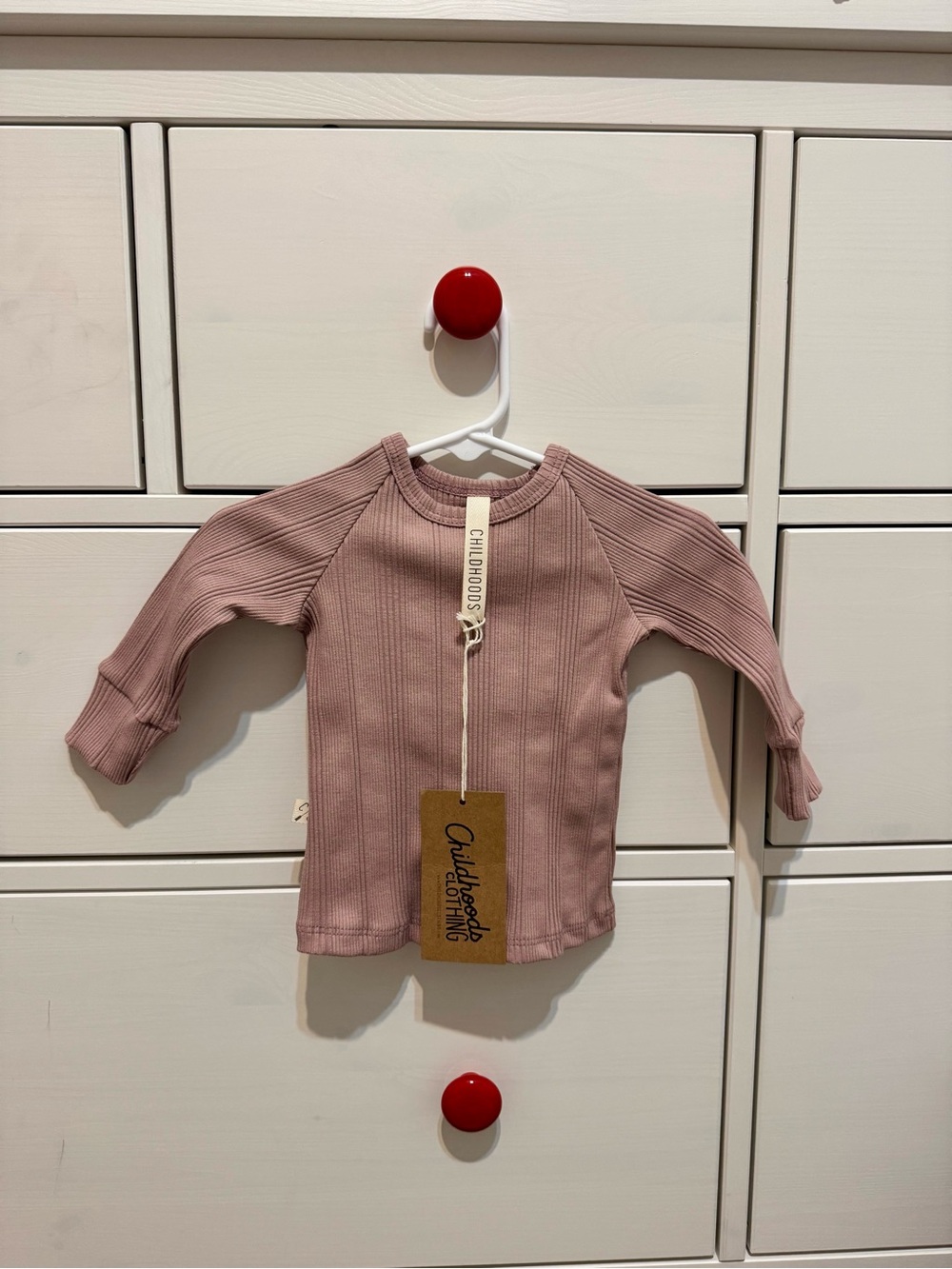 Childhoods Clothing - Mauve Ribbed Long-Sleeve Top - 3-6mo
